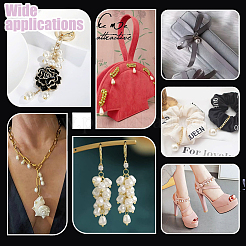 40 шт. 4 стиля натурального культивированного пресноводного жемчуга рисовые подвески&nbsp;PALLOY-GA00038