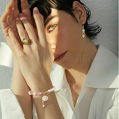 12шт латунные подвески из кубического циркония с микро-паве&nbsp;KK-FH0007-95A