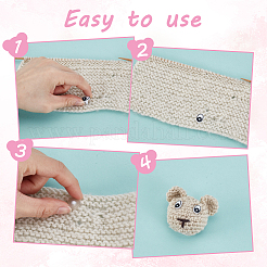 Пластиковые глаза куклы&nbsp;DIY-GA0008-06