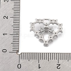 Латунные микропаве прозрачные подвески с фианитом&nbsp;LS-KK-K371-29B-P