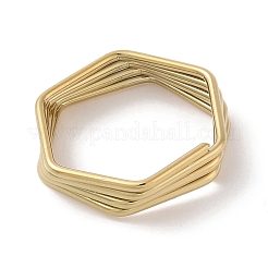 Ионное покрытие (ip) 304 нержавеющая сталь кольца для женщин&nbsp;RJEW-G315-02G