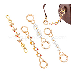 4 шт. 4 варианта дизайна: бантик&nbsp;AJEW-PHE00002