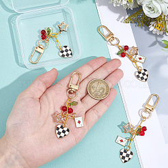 4 шт. подвесные украшения из сплава эмали и акрила&nbsp;KEYC-NB00031