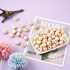 120 шт. 12 стиля необработанные европейские бусины из натурального дерева&nbsp;WOOD-CD0001-09