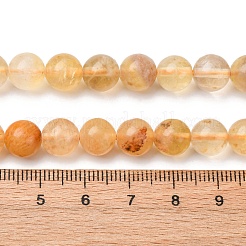 Естественный желтый флюорит бисер нитей&nbsp;G-K340-A03-02A