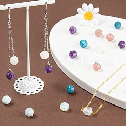 18шт 6 стиля натуральных и синтетических бусин из смешанного камня&nbsp;G-FS0001-65