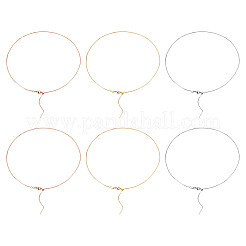 6 шт. 3-цветные латунные цепочки-коробки&nbsp;NJEW-TA0001-20