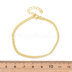 Браслеты из латунных бусин для женщин&nbsp;BJEW-C140-19G