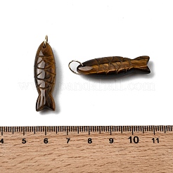Резные подвески из натурального тигрового глаза&nbsp;G-G314-01G-02