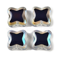 Двухцветные стеклянные бусины для настроения&nbsp;GLAA-Z007-08A