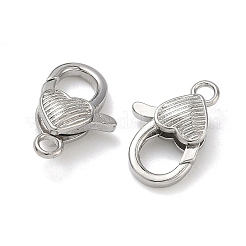 Сердце латуни омаров коготь застежками&nbsp;KK-H256-03P-03