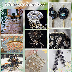 2400 шт. 16 вида стеклянных витых бусин&nbsp;SEED-ME0001-11