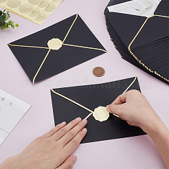 80 шт. прямоугольных бумажных конвертов&nbsp;AJEW-GO0002-82