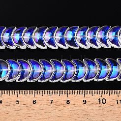 Стеклянные бусины с гальваническим покрытием &nbsp;EGLA-T021-07C