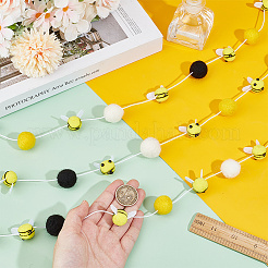 2шт. подвеска из пчелиной шерсти&nbsp;HJEW-OC00046