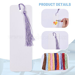 100 шт. прямоугольная бумажная закладка-пустышка&nbsp;HJEW-GL0001-24