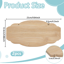 Бамбуковая дверная табличка&nbsp;AJEW-WH0270-875A