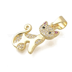 Латунные микро проложить кубического циркония подвески&nbsp;KK-D431-017G