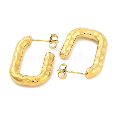 Серьги-гвоздики из нержавеющей стали 304 с ионным покрытием (IP) EJEW-H013-23G-1