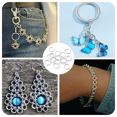 925 серебряное разделенное кольцо для прыжков&nbsp;STER-TA0001-48B-1