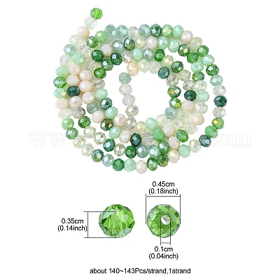 Стеклянные бусины с гальваническим покрытием &nbsp;EGLA-yw0002-C02-1