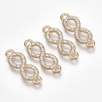 Соединители звеньев сплава горный хрусталь&nbsp;ALRI-T004-20G-1