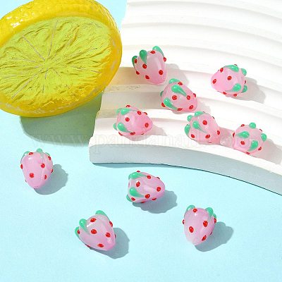 10 шт. стеклянные бугорчатые бусины LAMP-FS0001-58-1