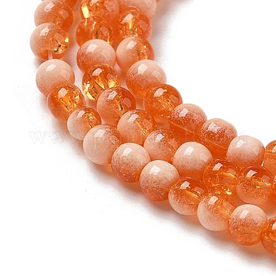 Стеклянные бусины кракле &nbsp;X1-GLAA-U001-4mm-10-1