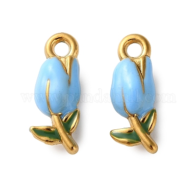 Подвески из нержавеющей стали 304 с эмалью STAS-B100-04G-03-1