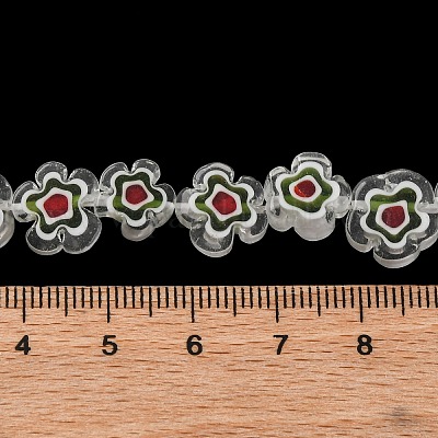 Ручной работы millefiori стеклянные бусины нитки LAMP-G164-03N-1