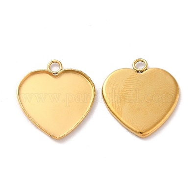 Ионное покрытие (ip) нержавеющая сталь 304 подвеска кабошон оправа STAS-K148-04A-G-1