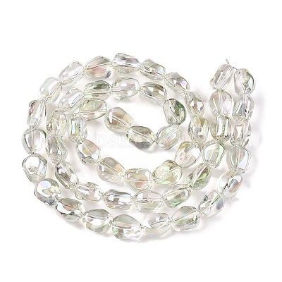 Стеклянные бусины с гальваническим покрытием &nbsp;EGLA-T021-08D-1