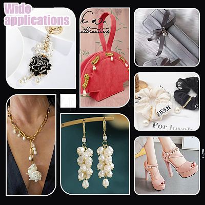 40 шт. 4 стиля натурального культивированного пресноводного жемчуга рисовые подвески&nbsp;PALLOY-GA00038-1