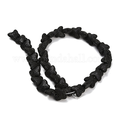 Бусы из натуральной лавы&nbsp;G-G347-02N-1