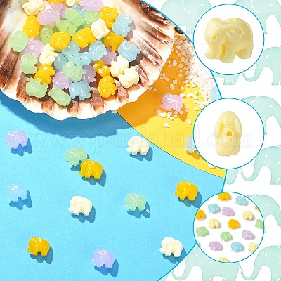 30 шт. двухцветные резные бусины из синтетического коралла&nbsp;BSHE-YW0001-19-1