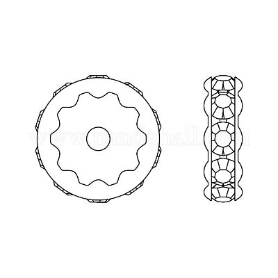 Оправы из кристаллов preciosa® maxima с несколькими камнями Y-PRC-MA4-00030-G-1