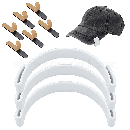 3 шт. гибочный инструмент для полей шляпы из АБС-пластика AJEW-AN0007-20-1