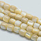 Natural Sea Shell Column Bead Strands, 7x6mm, Hole: 1mm, about 63pcs/strand, 15.7 inch