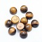 Natural Tiger Eye Cabochons, Grade A, Half Round, 12x5~6mm