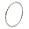 Non-Tarnish 304 Stainless Steel Simple Roung Ring Bangles for Women, Stainless Steel Color, Inner Diameter: 2-3/8 inch(6cm), 4mm