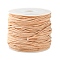 23M Waxed Cotton Cords, Multi-Ply Round Cord, with 1Pc Plastic Spools, PeachPuff, 1mm, about 25.15 Yards(23m)/Set