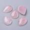 Natural Rose Quartz Cabochons, Teardrop, 40x30x8mm