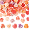 100Pcs 5 Colors Synthetic Coral Carved Beads, Dyed, Flower, Mixed Color, 10x10.5x8mm, Hole: 1mm, 20pcs/color