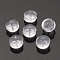 Rubber Ear Nuts, Earring Backs, Clear, 5x5x4mm, Hole: 0.5mm