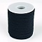 Round Polyester Cords, Prussian Blue, 4mm, about 21.87 yards(20m)/roll