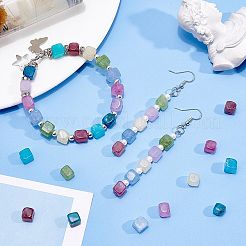 80 шт. 8 вида бусин натурального драгоценного тона&nbsp;G-NB0003-51