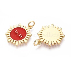 Латунь эмаль подвески&nbsp;KK-N277-07B-G