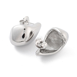 Серьги-гвоздики в форме капли из нержавеющей стали 304&nbsp;EJEW-P258-06P