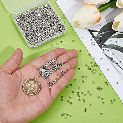 2000шт латунные обжимные бусины&nbsp;KK-ME0003-33P