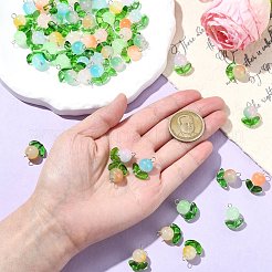 80 шт. 8-х цветные подвески из искусственного желеобразного стекла&nbsp;PALLOY-CJ00082